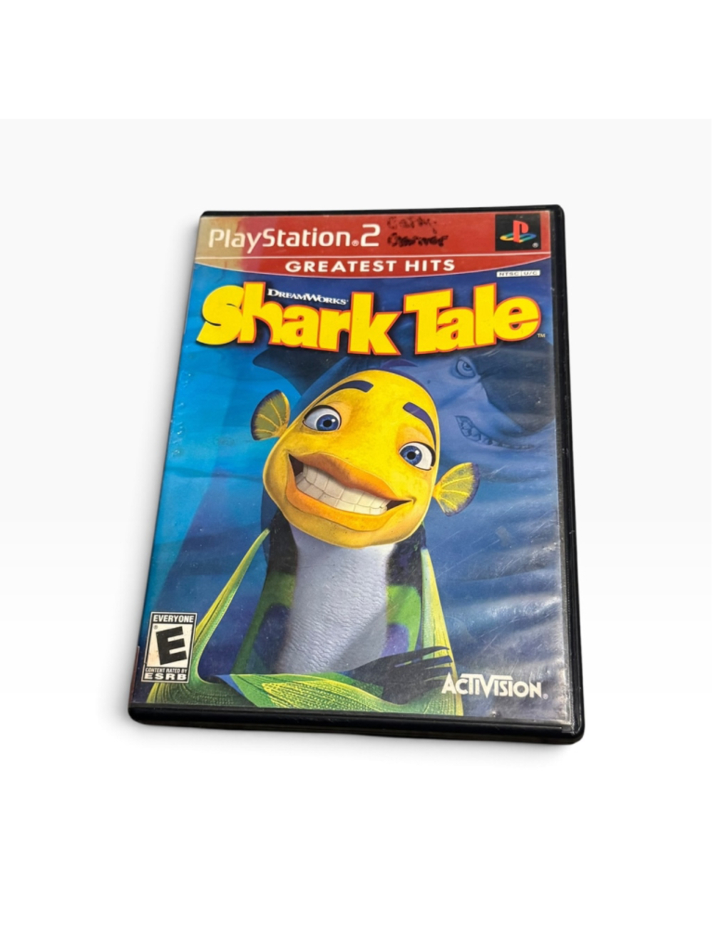 Shark Tale Video Game for PlayStation 2 PS2 Blue Yellow